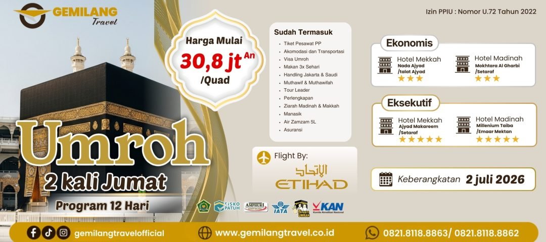 umroh 2 kali jumat landing page